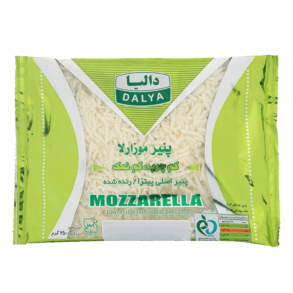 پنیر پیتزا رنده 250گ کم چرب کم نمک دالیا(موزارلا)
