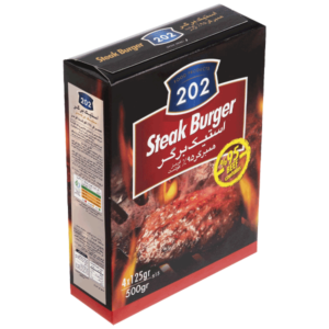 202 استیک برگر 95 درصد گوشت 500 گرم (4 عدد)