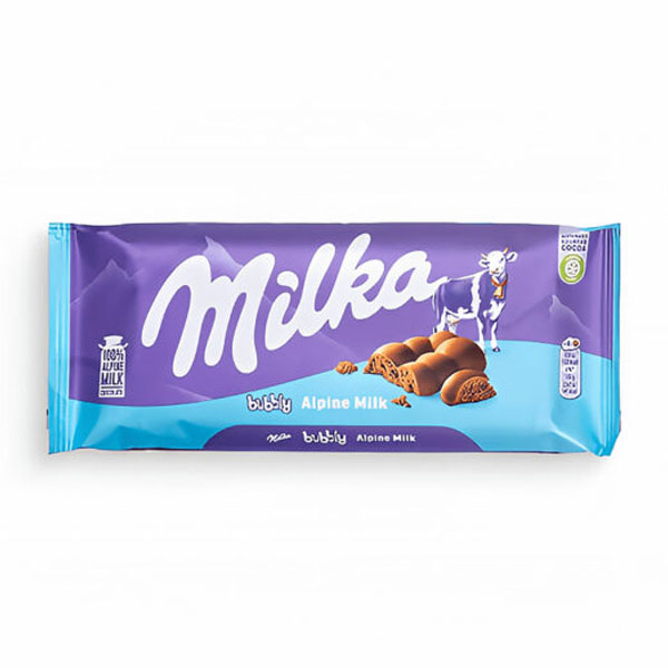 میلکا شکلات تابلت حبابی 100گرم